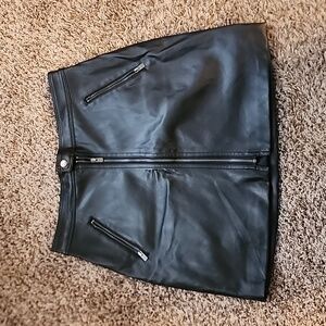 Hollister Leather mini skirt ultra high rise size Medium